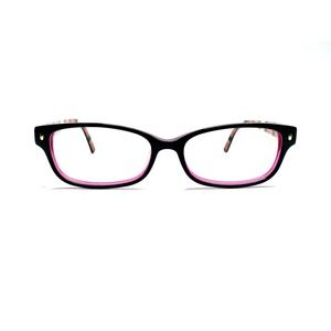 Kate Spade Black Clear Pink Cat Eye Rectangular Glasses Lucyann 0X78 53 16 135